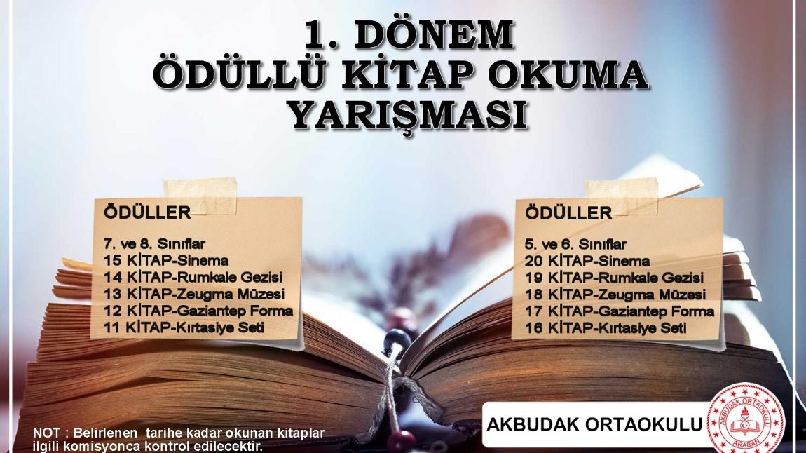 Ödüllü Kitap Okuma Yarışması Başladı.